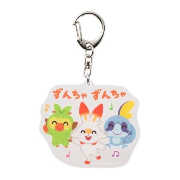 Photo1: Pokemon Center 2021 Pika Pika Friends Acrylic key chain Grookey Scorbunny Sobble ver. (1)