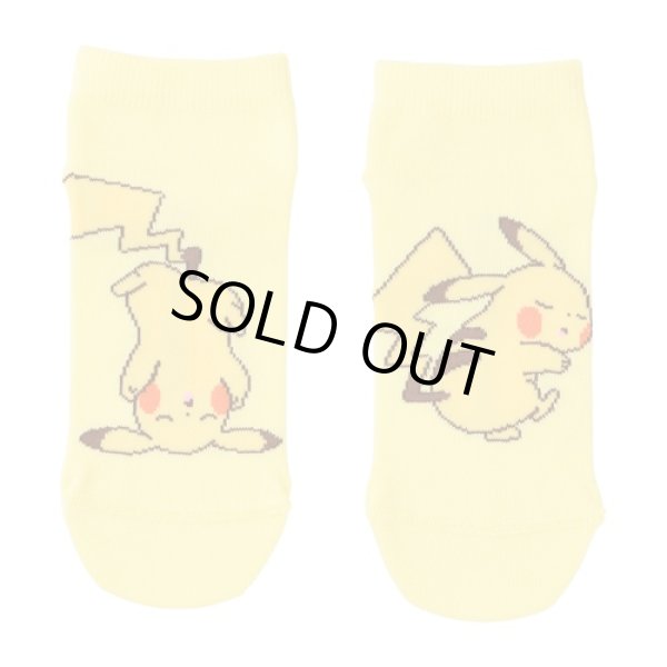 Photo1: Pokemon Center 2021 Minna Otsukaresama Socks for Women 23 - 25 cm 1 Pair Pikachu (1)