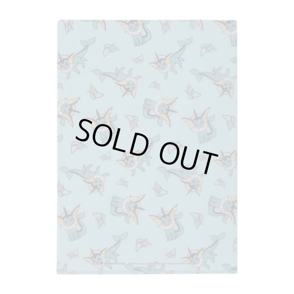 Photo2: Pokemon Center 2021 Eievui Collection A4 Size Clear File Folder Vaporeon ver. (2)