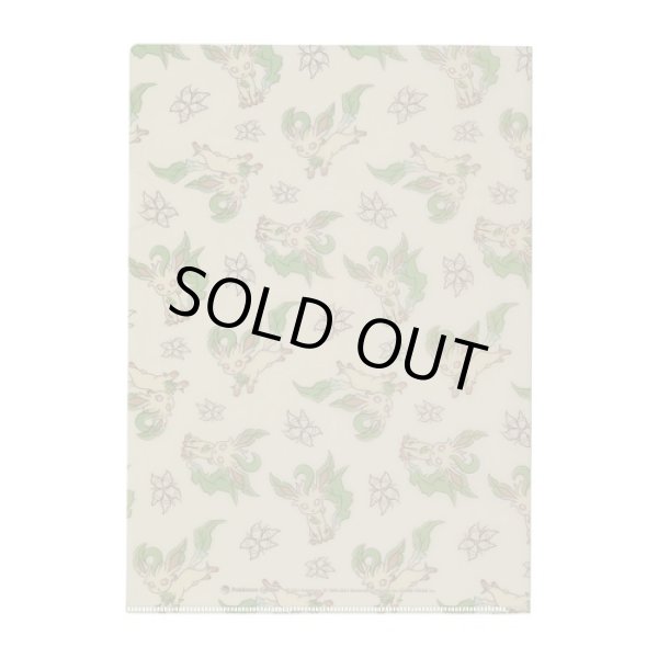 Photo2: Pokemon Center 2021 Eievui Collection A4 Size Clear File Folder Leafeon ver. (2)