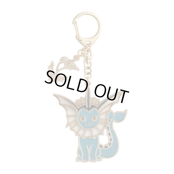 Photo1: Pokemon Center 2021 Eievui Collection Vaporeon Metal Key chain (1)