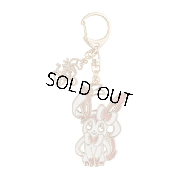 Photo1: Pokemon Center 2021 Eievui Collection Sylveon Metal Key chain (1)