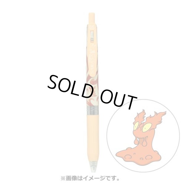Photo1: Pokemon Center 2022 ZEBRA SARASA Pokemon Shirts Ballpoint pen #218 Slugma (1)