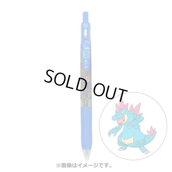 Photo1: Pokemon Center 2022 ZEBRA SARASA Pokemon Shirts Ballpoint pen #160 Feraligatr (1)