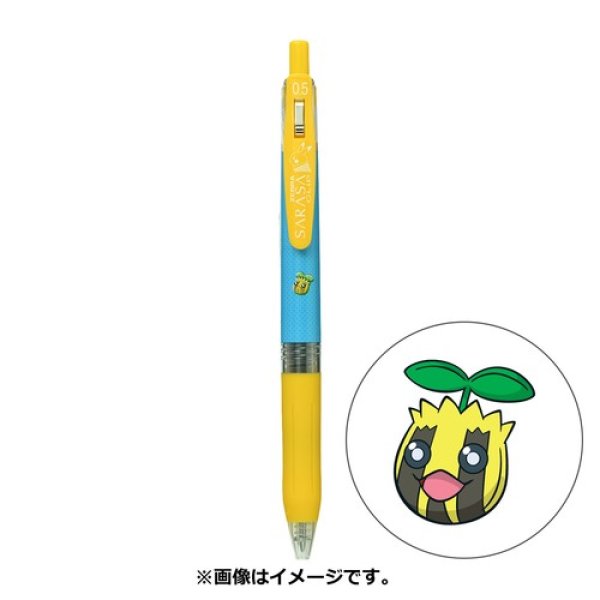 Photo1: Pokemon Center 2022 ZEBRA SARASA Pokemon Shirts Ballpoint pen #191 Sunkern (1)