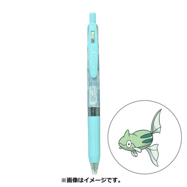 Photo1: Pokemon Center 2022 ZEBRA SARASA Pokemon Shirts Ballpoint pen #223 Remoraid (1)