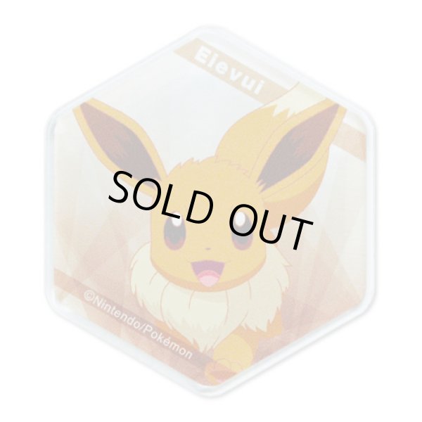 Photo1: Pokemon 2020 Honeycomb Acrylic magnet Eevee (1)