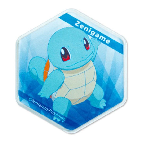 Photo1: Pokemon 2020 Honeycomb Acrylic magnet Squirtle (1)