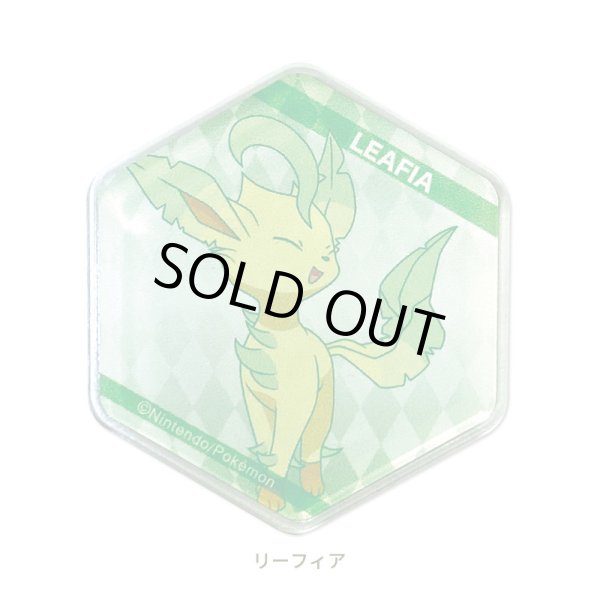 Photo1: Pokemon 2020 Honeycomb Acrylic magnet Leafeon (1)