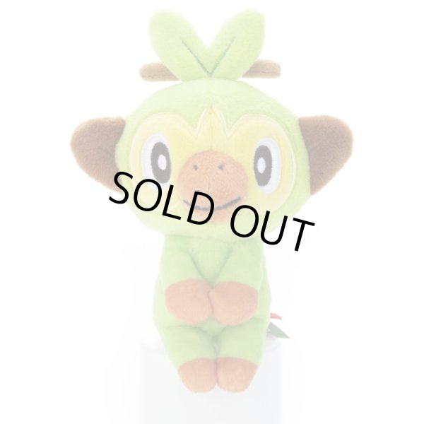 Photo1: Pokemon 2020 Takara Tomy Arts Chokkori-san Sitting Plush Chokkori Grookey (1)