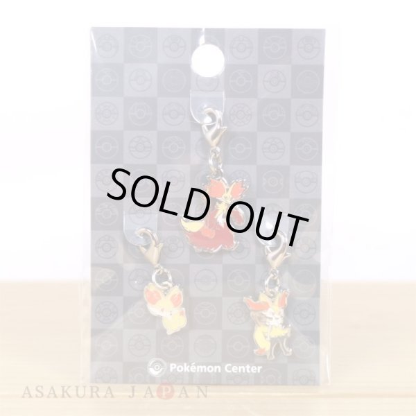Photo3: Pokemon Center 2024 Metal Charm # 653 654 655 Fennekin Braixen Delphox (3)