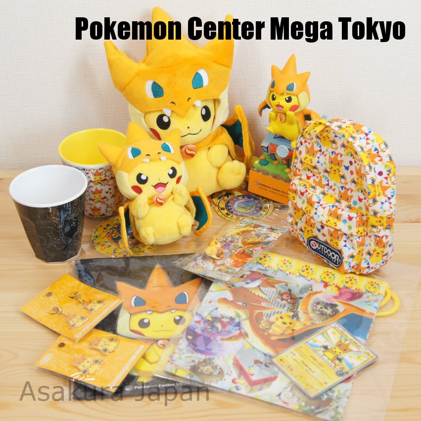 Pikachu Mega Glurak Plüschtier Pokemon Original Japan Pokemon Center 