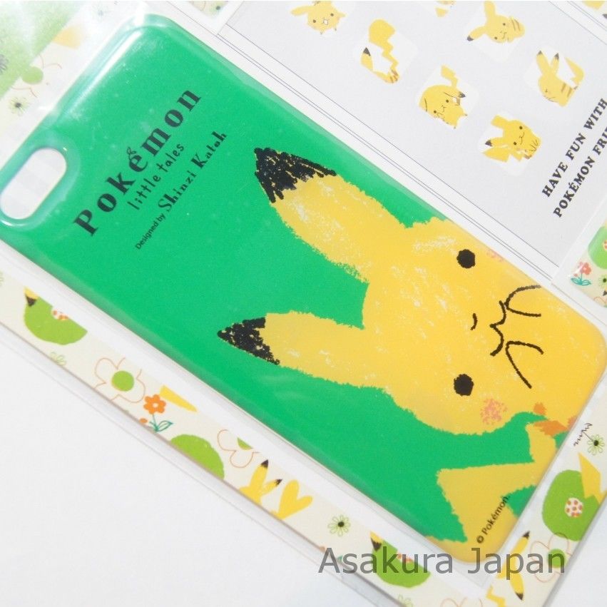 Pokemon Center 13 Shinzi Katoh Little Tales Decoration Sticker Iphone 5 5s Green