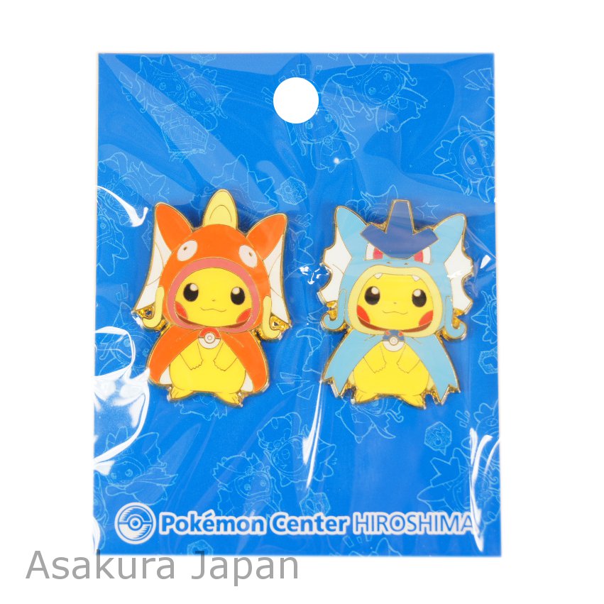 Pokemon Center Hiroshima 15 Magikarp Gyarados Pikachu Pin Badge Set Pins