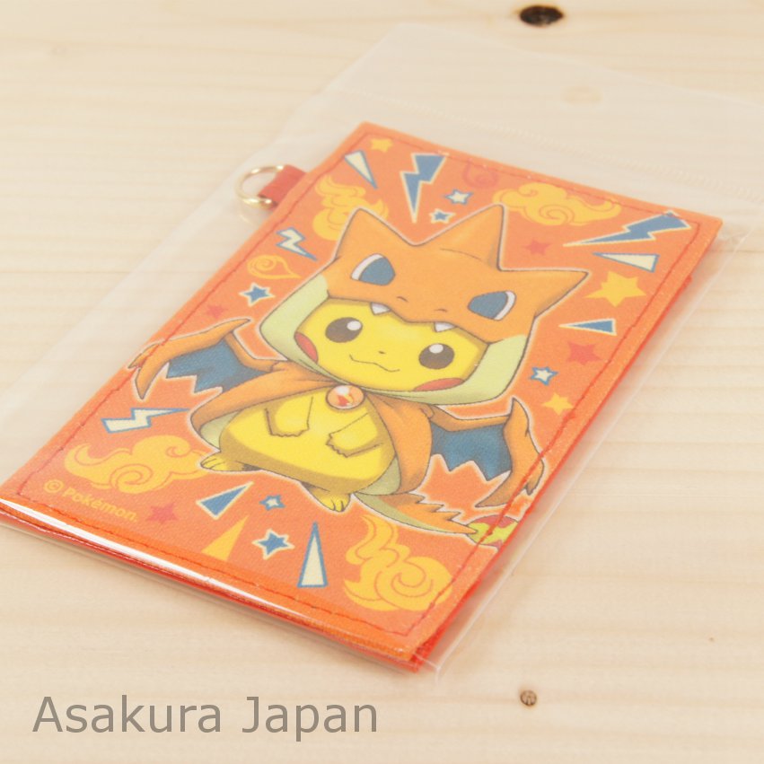 Card Pass Case Pokemon Center Poncho Pikachu Series Mega Charizard Y Ver