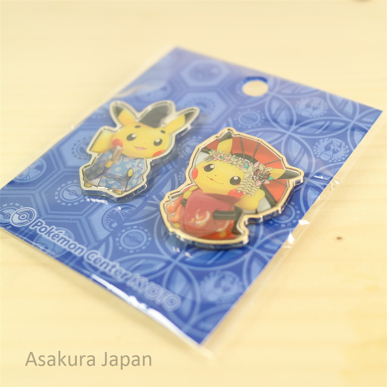 Pikachu & Houou Logo Pins Pocket Monsters Pokémon Center Kyoto Limited, Goods / Accessories