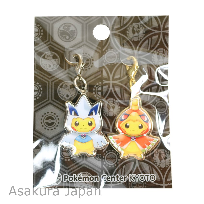 Pokemon Center Kyoto 2016 Okuge-sama Maiko-han Pikachu Pin Badge set Pins