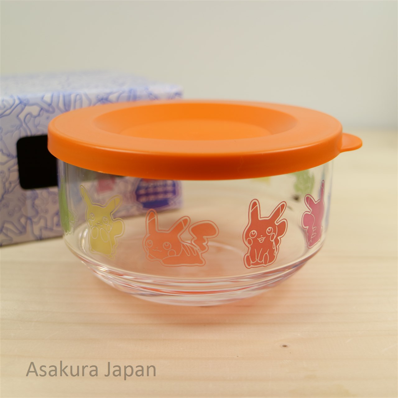 Pokemon Center 2018 Pikachu Gummi Candy Glass Bowl Storage Container