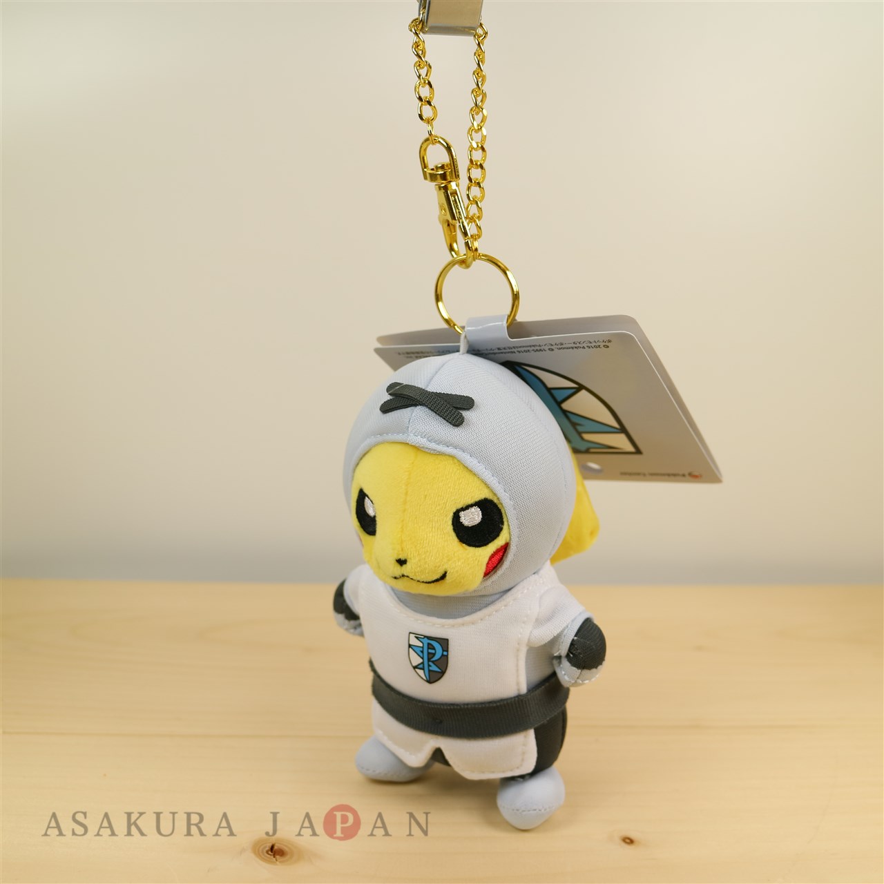 Plush Keychain Pikachu Hannari Tea Party Ver. Pokémon Center Kyoto Limited  - Meccha Japan