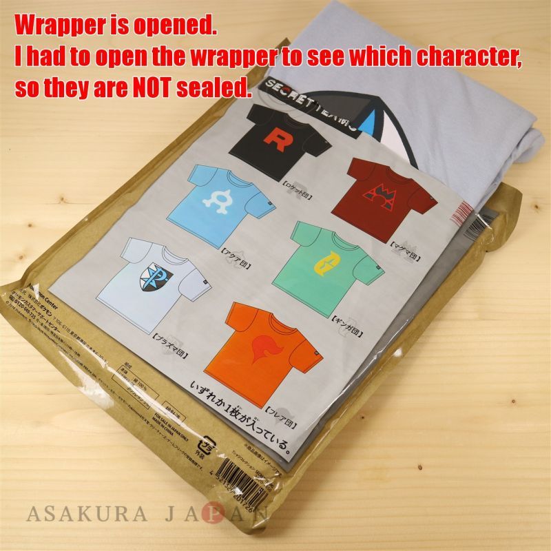Pokemon Center 2016 SECRET TEAMS T-shirt collection Team Plasma Fee size