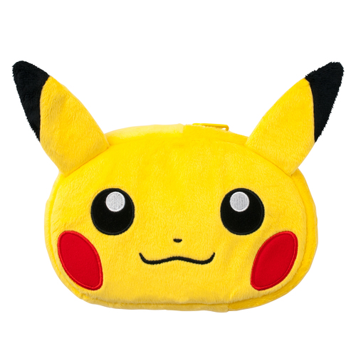 New Nintendo 3DS LL XL Stuffed Plush pouch Case Pikachu face Pokemon