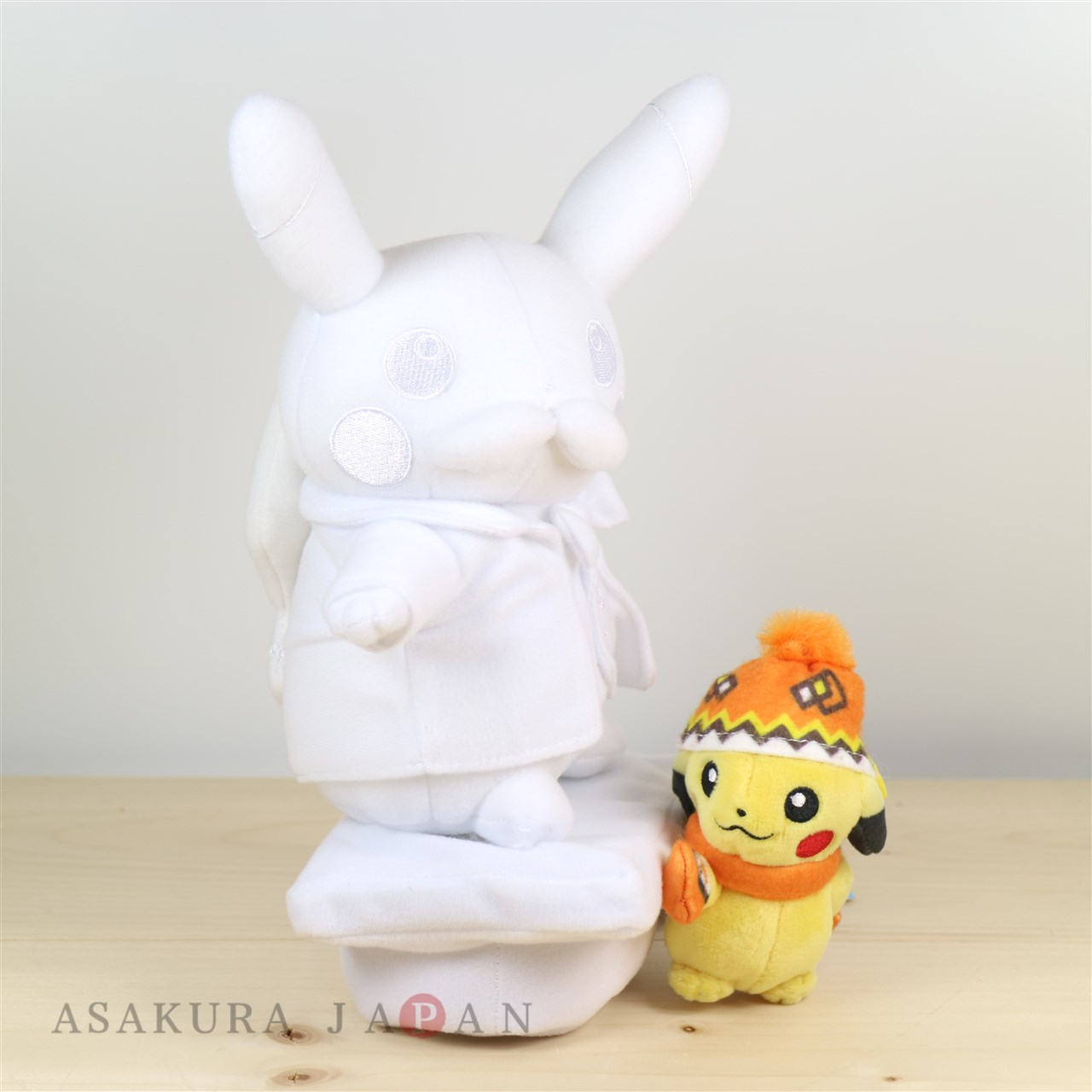snow pikachu plush