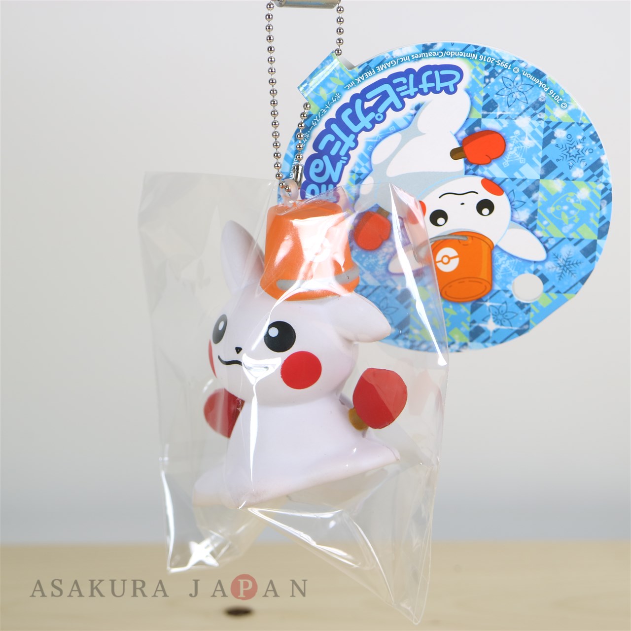 Pokemon Center 16 Sapporo Snow Festival Snowman Pikachu Squeeze Key Chain