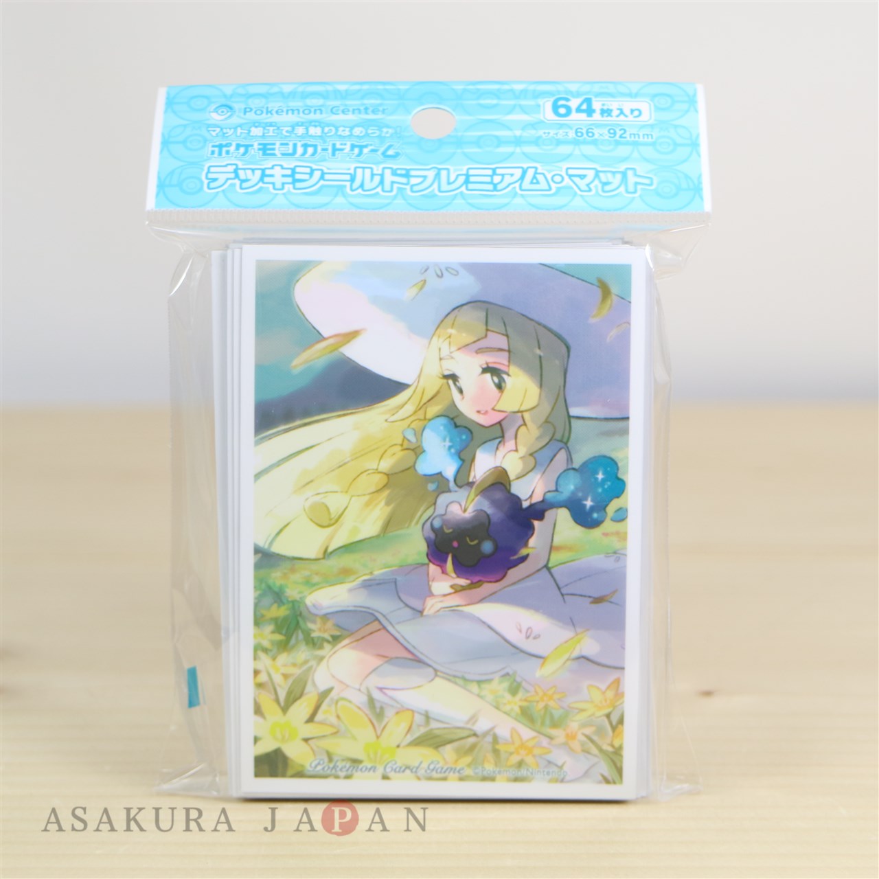 Pokemon Card Game Sleeve Lillie Cosmog Premium Mat Ver 64 Sleeves Japanese
