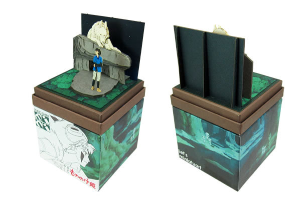 Studio Ghibli mini Paper Craft Kit Princess Mononoke 42 Studio Ghibli mini Paper Craft Kit Princess Mononoke 42