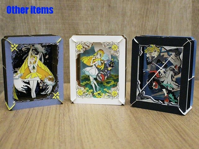 Pokemon Center Original PAPER THEATER Lillie & Cosmog Paper Craft Kit Japan 