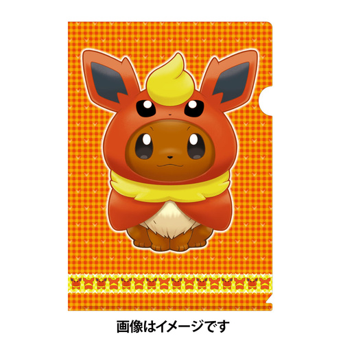 Pokemon Center 17 Eevee Poncho Series Size Clear File Folder Flareon Pokemon Center 17 Eevee Poncho Series Size Clear File Folder Flareon