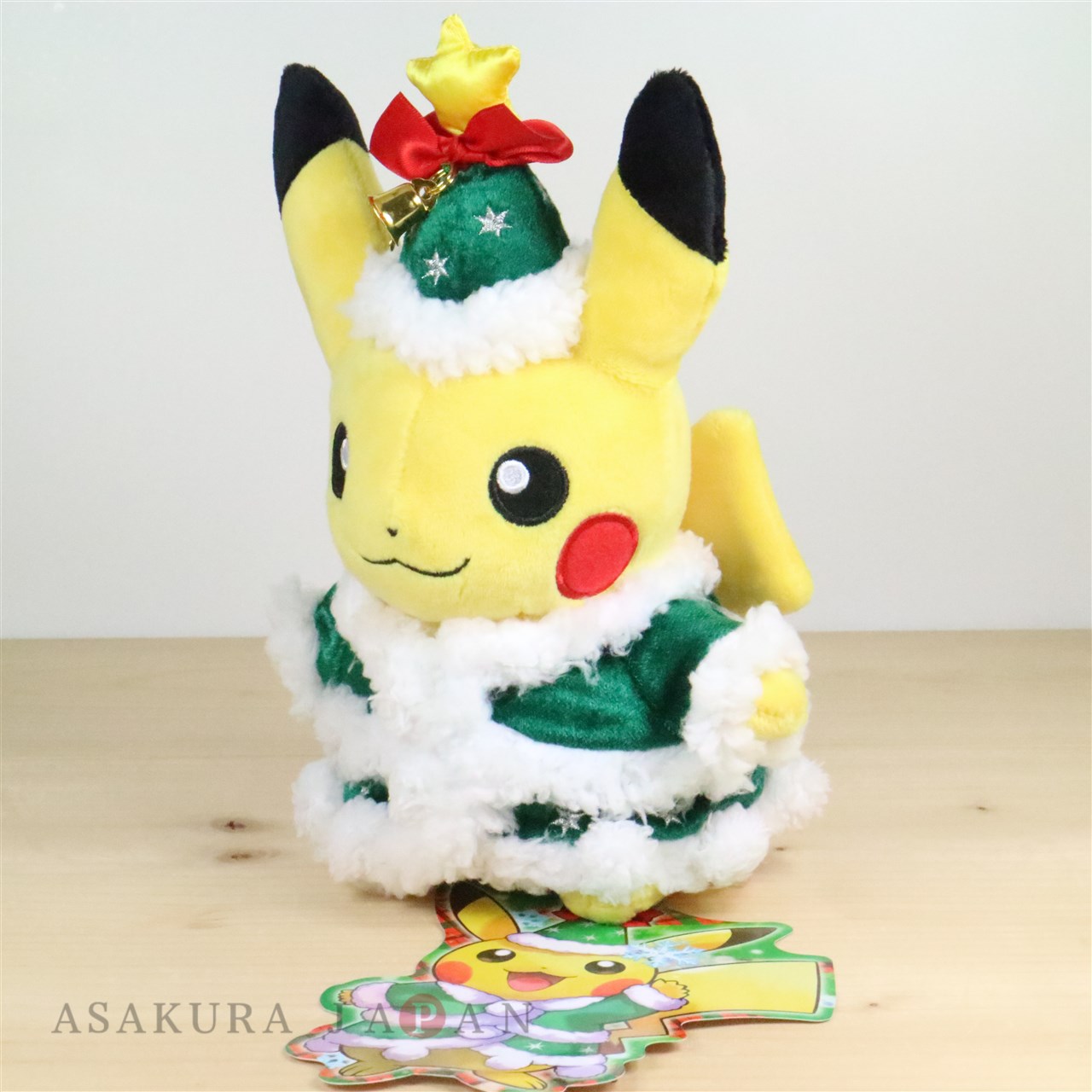 christmas pikachu plush