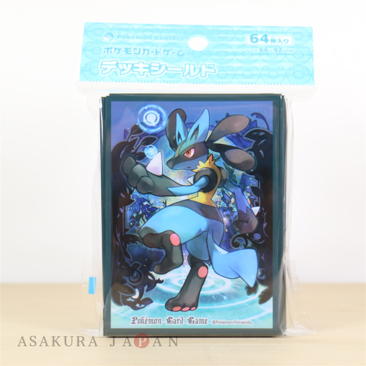 Pokemon Card Game Sleeve Lucario Wave 64 Sleeves