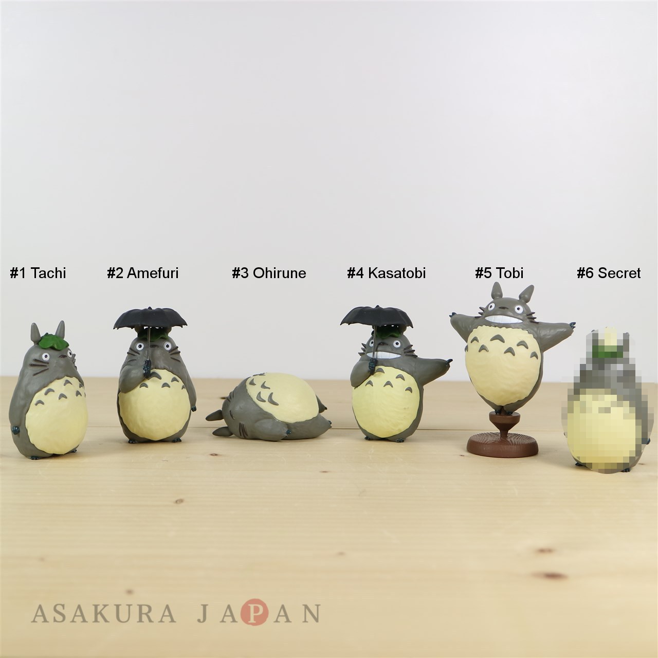 Studio Ghibli My Neighbor Totoro Figure Collection Totoro #6 Secret - Asakura-Japan.com