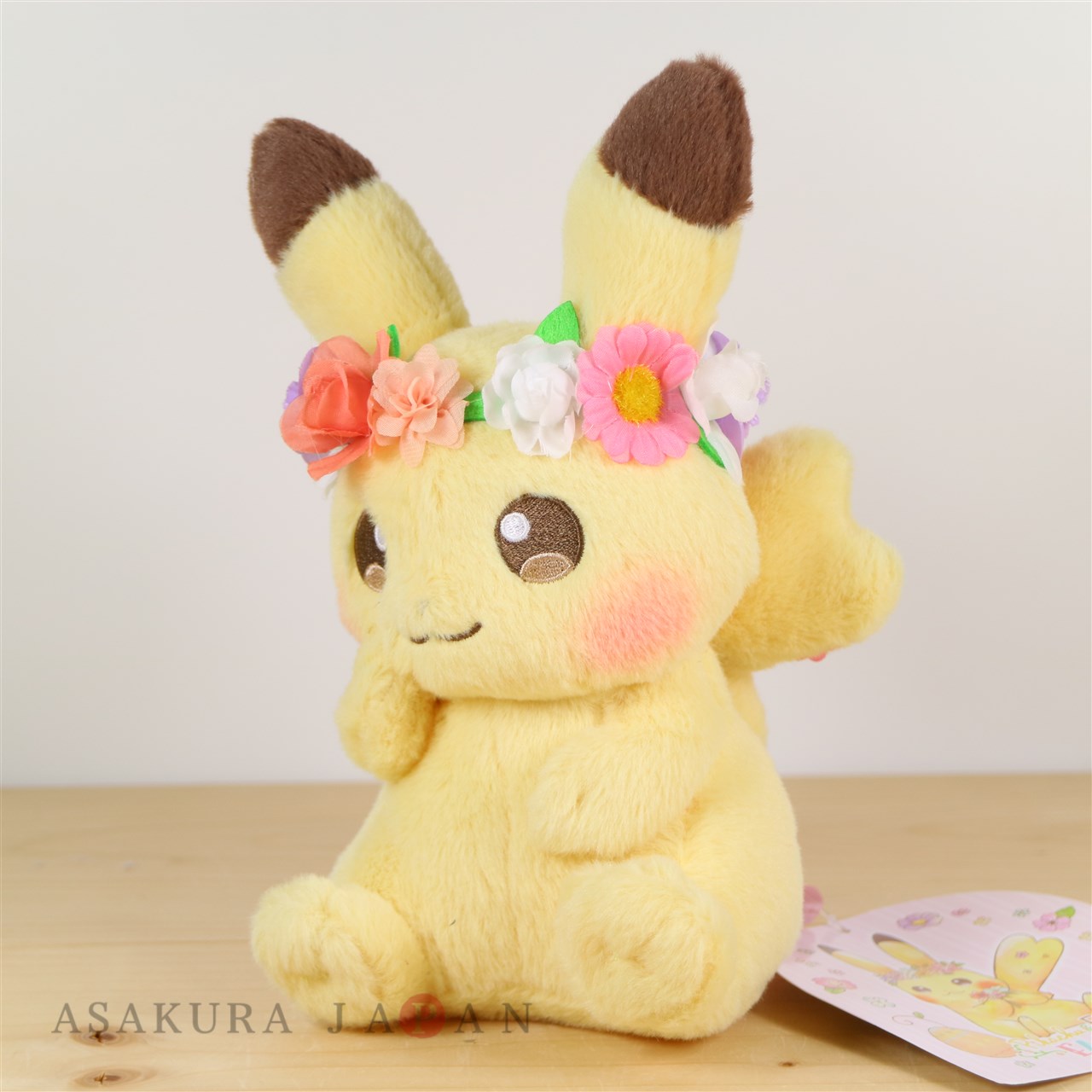 2021 Japan-Pokemon Center Easter Flower pikachu & Eevee Soft Plush Toys Collect 