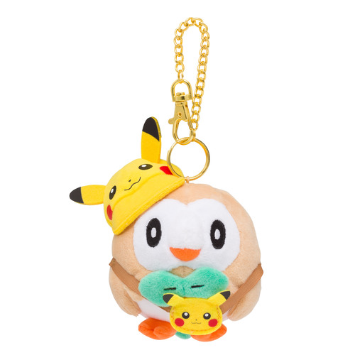 pikachu rowlet plush