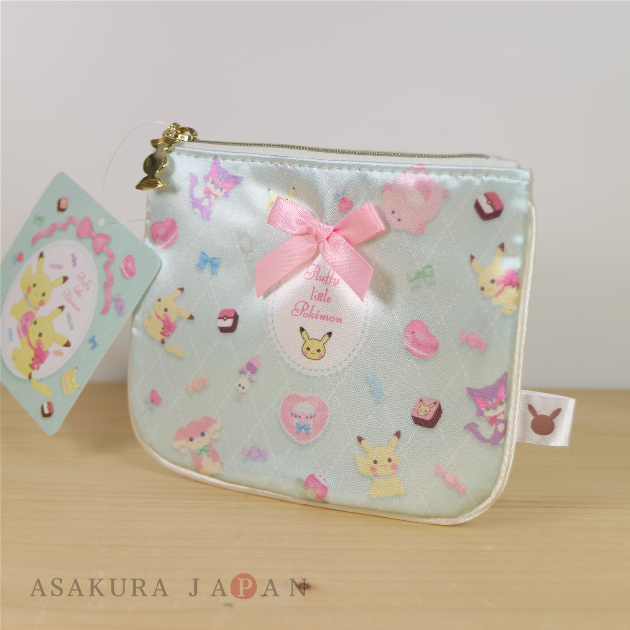 Pokemon Center Original fluffy little Long wallet Pikachu Purrloin Chansey