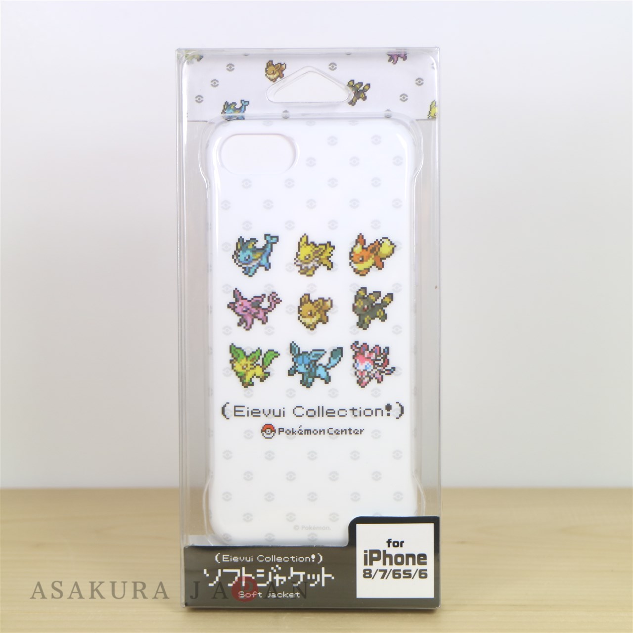 Pokemon Center 19 Eevee Dot Collection Soft Jacket For Iphone 8 7 6s 6 Case