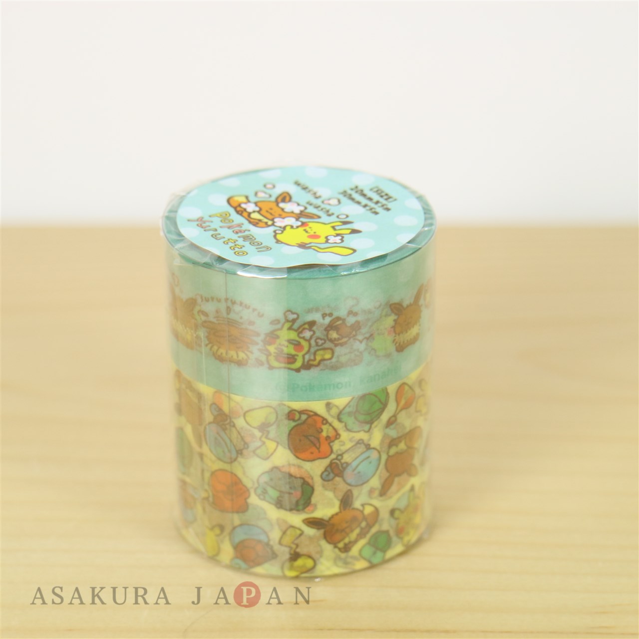 Pokemon Center Original 24 Hours Pokemon CHU Sticky Paper Masking Tape 3pcs