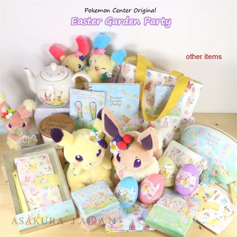 pokemon center original stuffed easter of pikachu