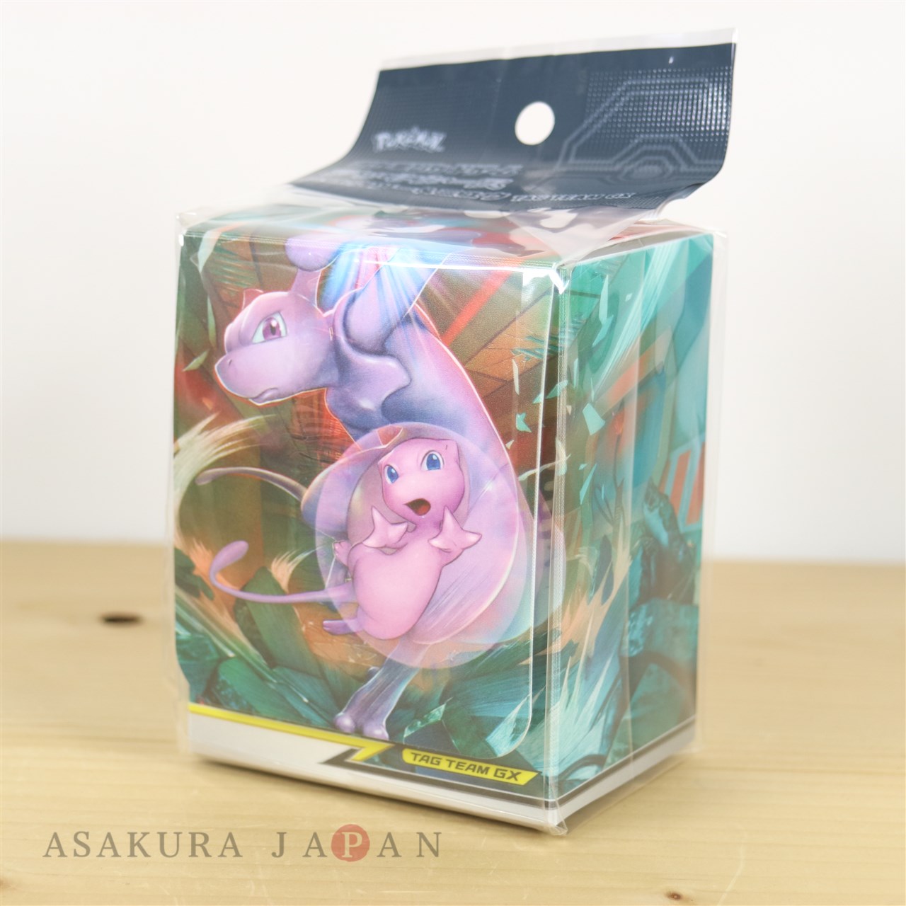 Pokemon Card Game Flip Deck Case Mew Mewtwo Tag Team Gx