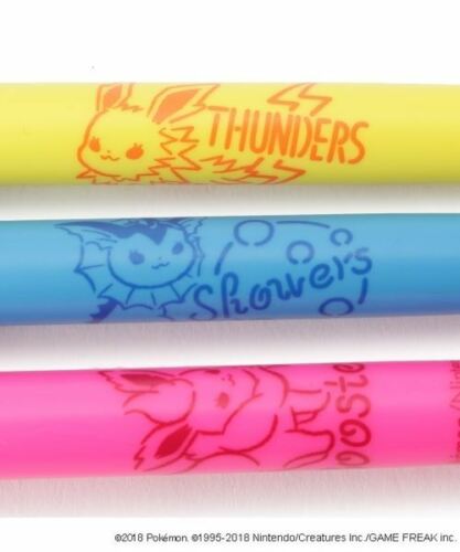 Pokemon Love Its Demo Eevee 9 Bic Highlighter Pen 3 Piece Set Pokemon Love Its Demo Eevee 9 Bic Highlighter Pen 3 Piece Set