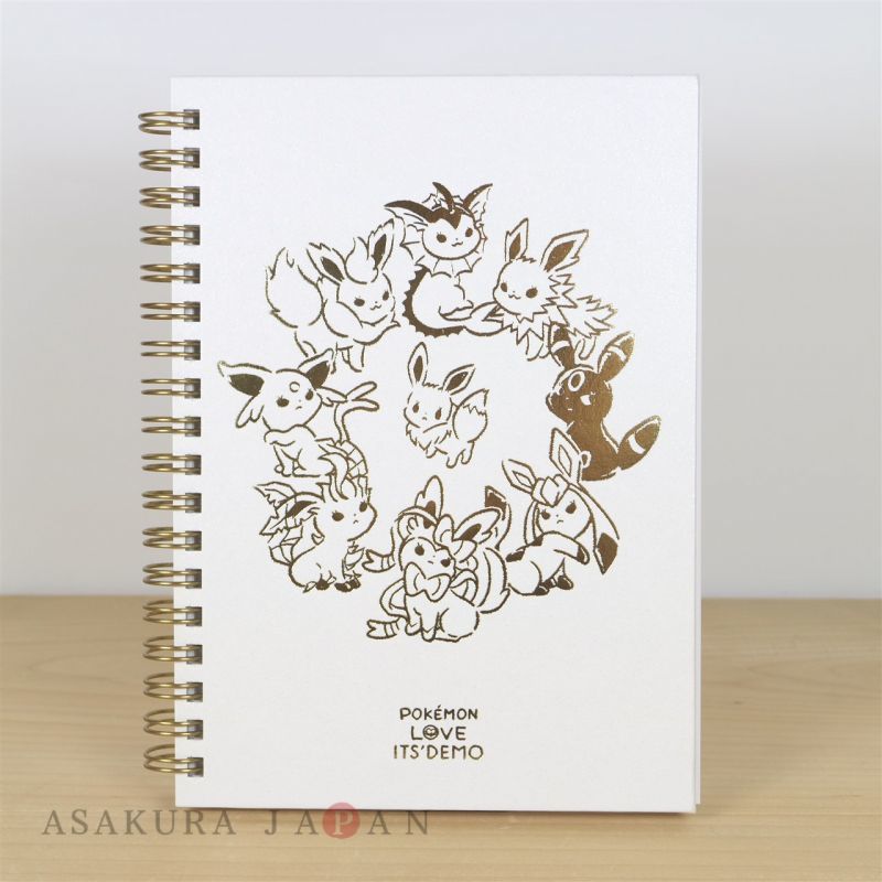 Pokemon Love Its Demo Eevee 9 B6 Ring Notebook White