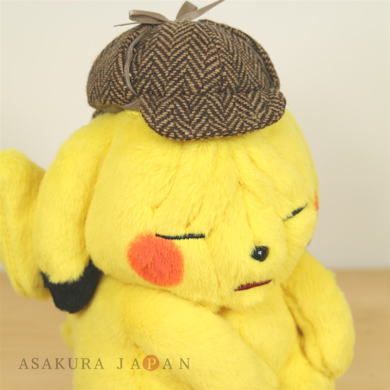 Pokemon Center 2019 Detective Pikachu Wrinkled Face Plush Doll