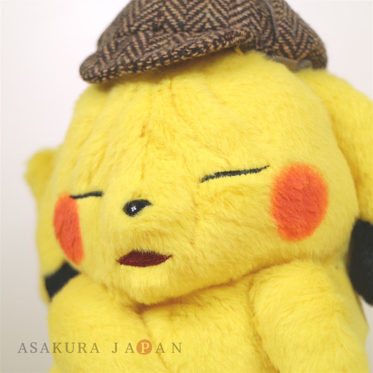 wrinkled face pikachu plush