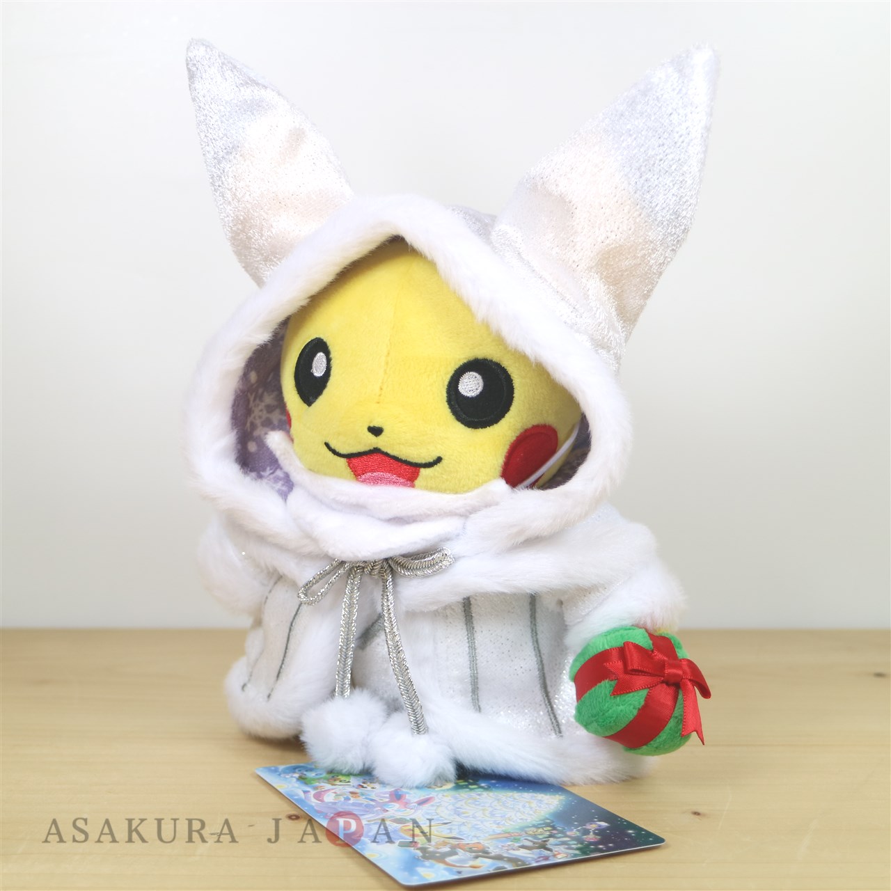 christmas pikachu plush