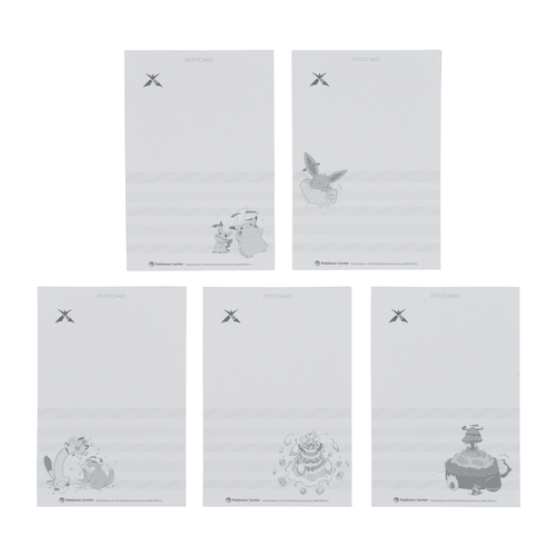 Pokemon Center Gigantamax G Max Postcards 5 Pcs