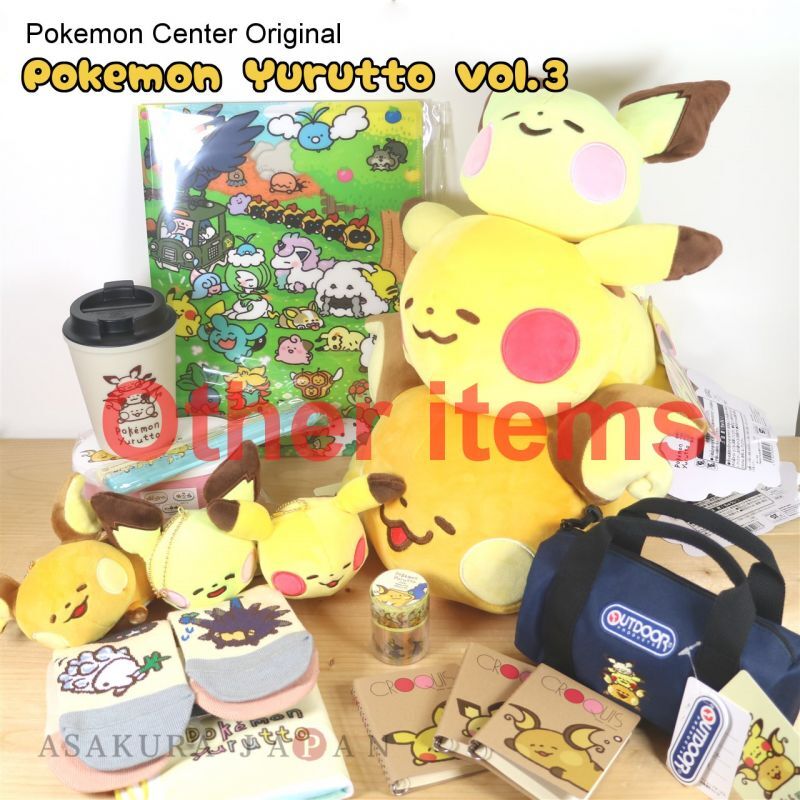 Pokemon Center Pokemon Yurutto Vol 3 Sticky Paper Masking Tape