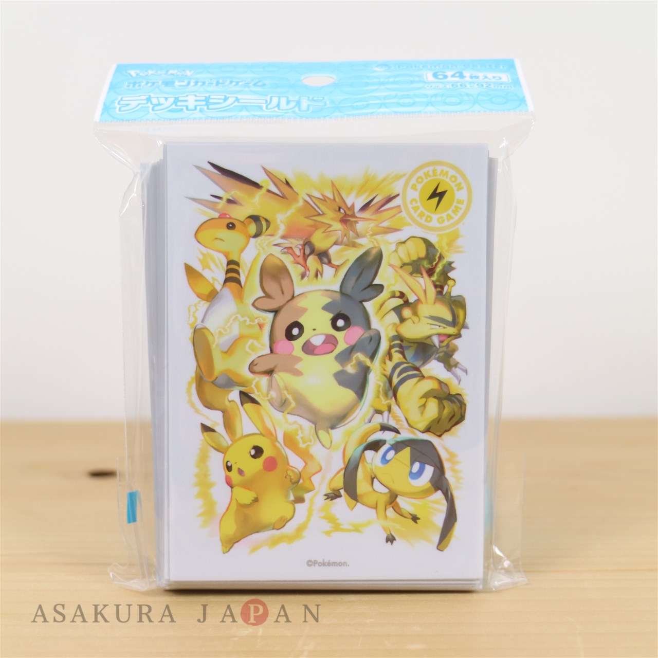 Pokemon Center Original Card Game Sleeve Type Fighters Electric 64 sleeves