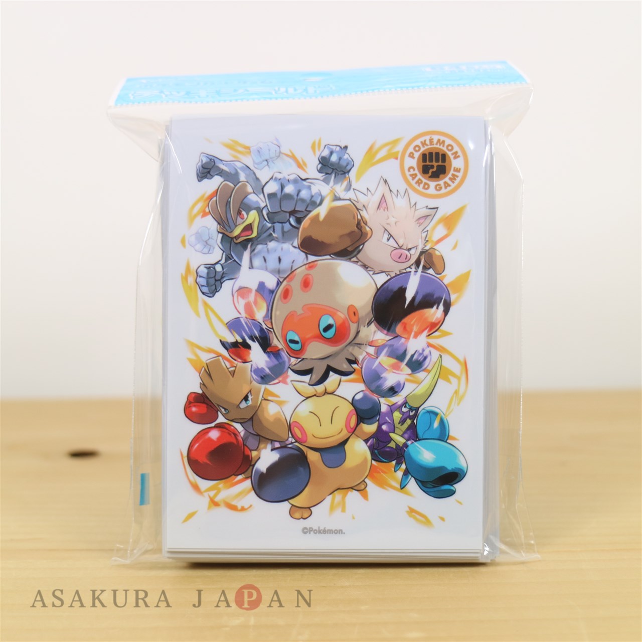 64 pcs Japan Pokemon Center Limited Type Fighters Psychic Card Sleeves 